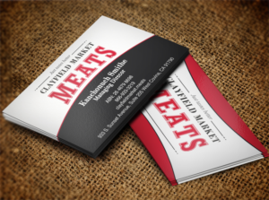 Visitenkarten-Design von Lanka Ama für Clayfield Market Meats | Design: #9861589