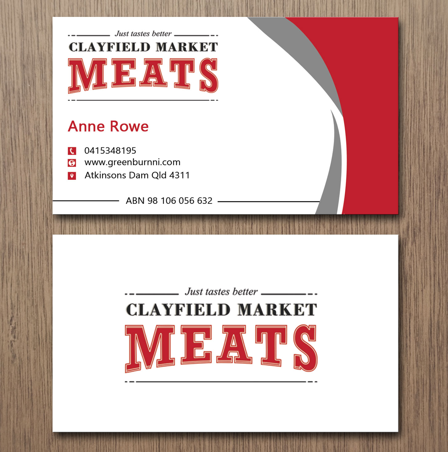 Business Card Design by Lanka Ama for Clayfield Market Meats | Design #9861597