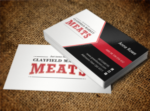 Visitenkarten-Design von Lanka Ama für Clayfield Market Meats | Design: #9861598