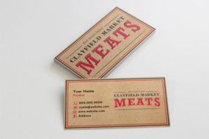 Business Card Design by Saumin Bhavsar for Clayfield Market Meats | Design #9852762
