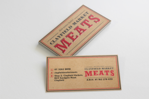 Business Card Design by Saumin Bhavsar for Clayfield Market Meats | Design: #9858200