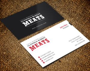 Business Card Design by Brand aid for Clayfield Market Meats | Design: #9854104