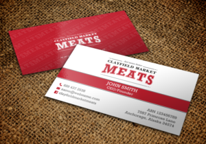 Visitenkarten-Design von chandrayaan.creative für Clayfield Market Meats | Design: #9856769