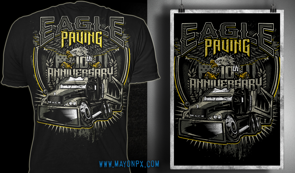 T-Shirt-Design von Mayonpx für Toro Paving | Design #9895468
