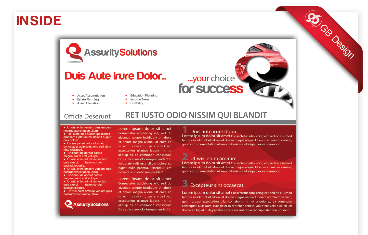 Brochure Design by Gb designs for Mark Tumblety | Design #2150436