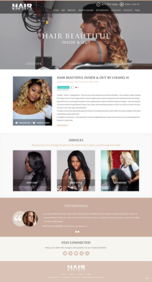 Web Design by pb for Stylist Will Ross | Design: #10225273