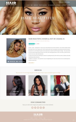 Web Design by pb for Stylist Will Ross | Design: #10234431