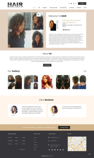 Web Design par pb pour Stylist Will Ross | Design : #9869833