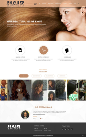 Web Design par pb pour Stylist Will Ross | Design : #9872790