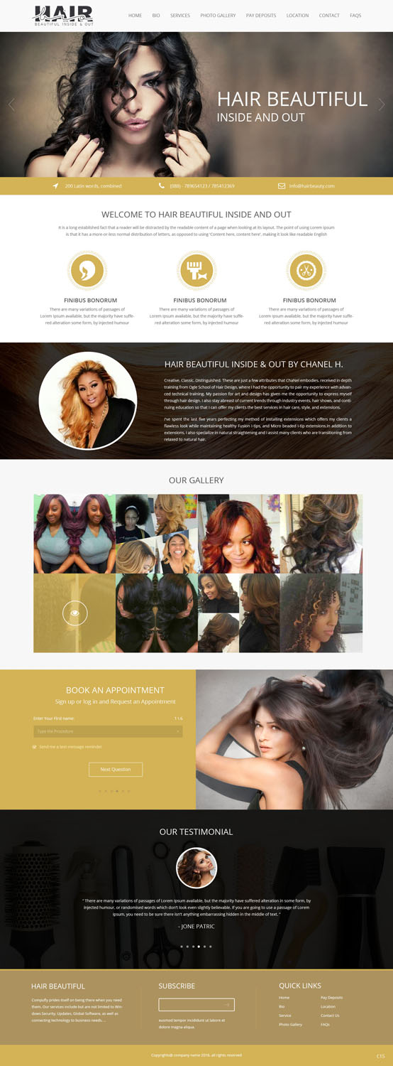 Web Design by pb for Stylist Will Ross | Design #9879190