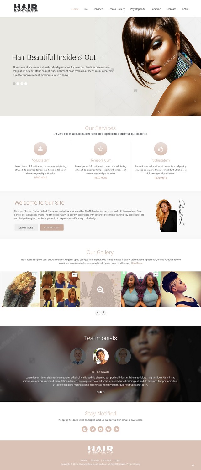 Web Design by pb for Stylist Will Ross | Design #9880558