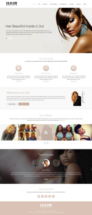 Web Design by pb for Stylist Will Ross | Design: #9880558