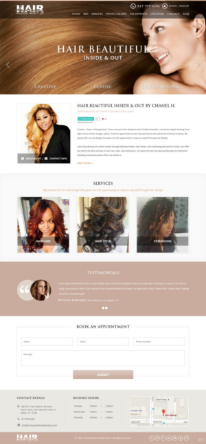 Web Design by pb for Stylist Will Ross | Design: #9907529