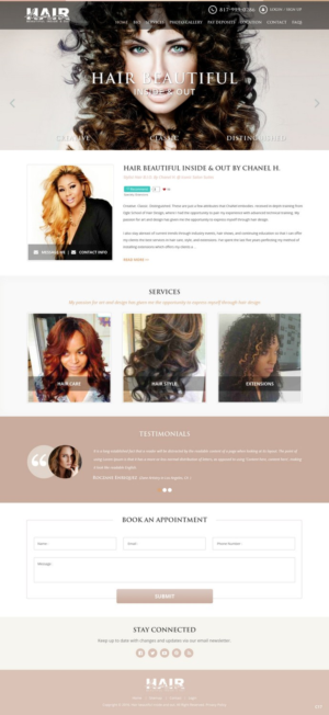 Web Design by pb for Stylist Will Ross | Design: #9907530