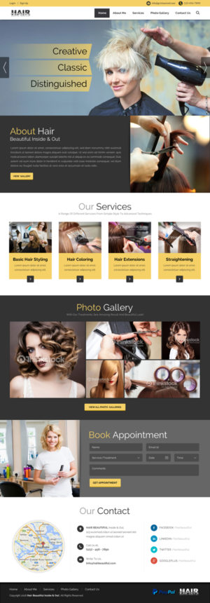 Web Design par Sbss pour Stylist Will Ross | Design : #9871684