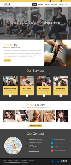 Web Design par Sbss pour Stylist Will Ross | Design : #9871685