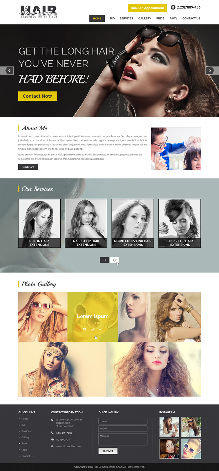 Web Design par Sbss pour Stylist Will Ross | Design #9871697