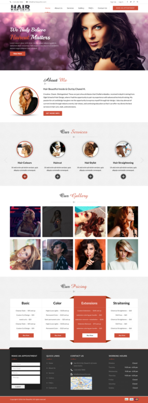 Web Design par Sbss pour Stylist Will Ross | Design : #9882974