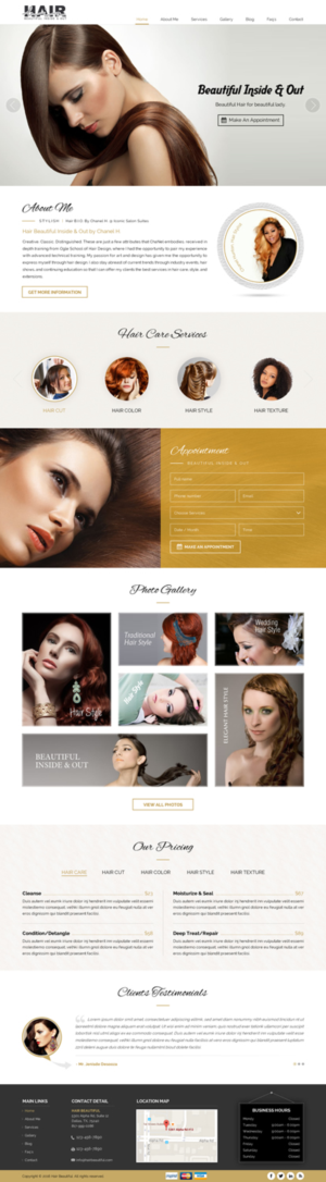 Web Design par Sbss pour Stylist Will Ross | Design : #9882977