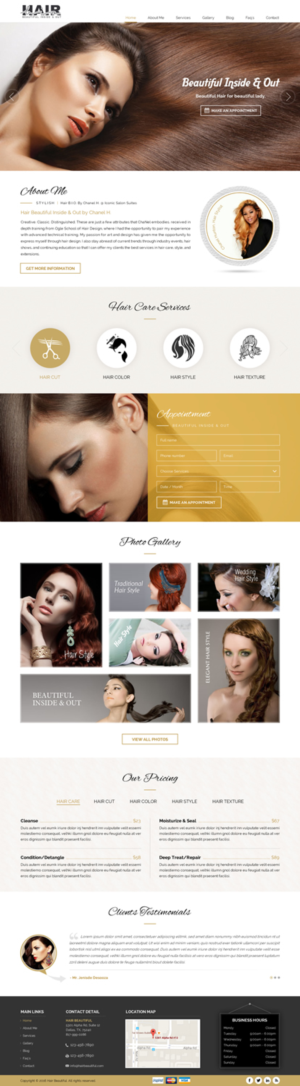 Web Design par Sbss pour Stylist Will Ross | Design : #9884899