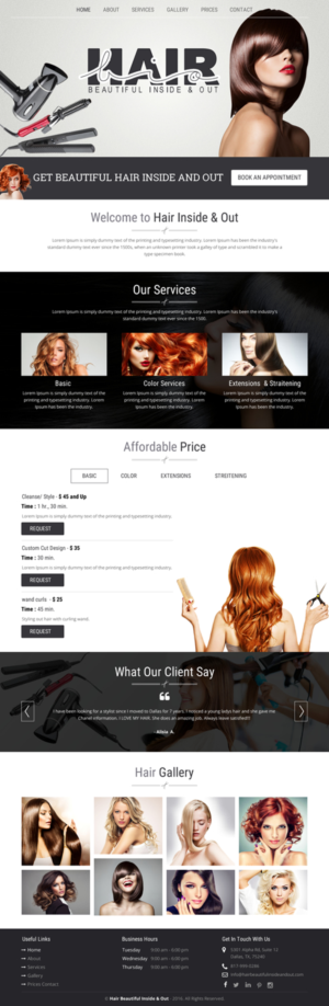 Web Design par rightway pour Stylist Will Ross | Design : #9872109