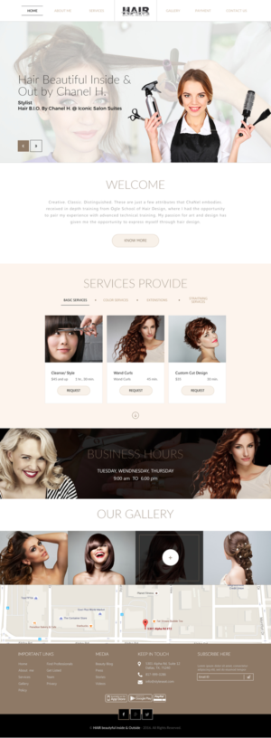 Web Design par rightway pour Stylist Will Ross | Design : #9872120