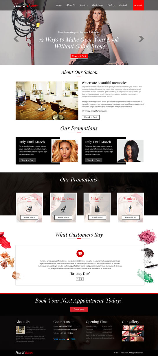 Elegant Playful Hair And Beauty Web Design For Stylist Will Ross