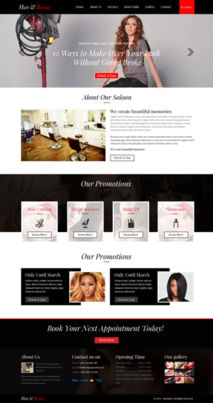 Elegant Playful Hair And Beauty Web Design For Stylist Will Ross