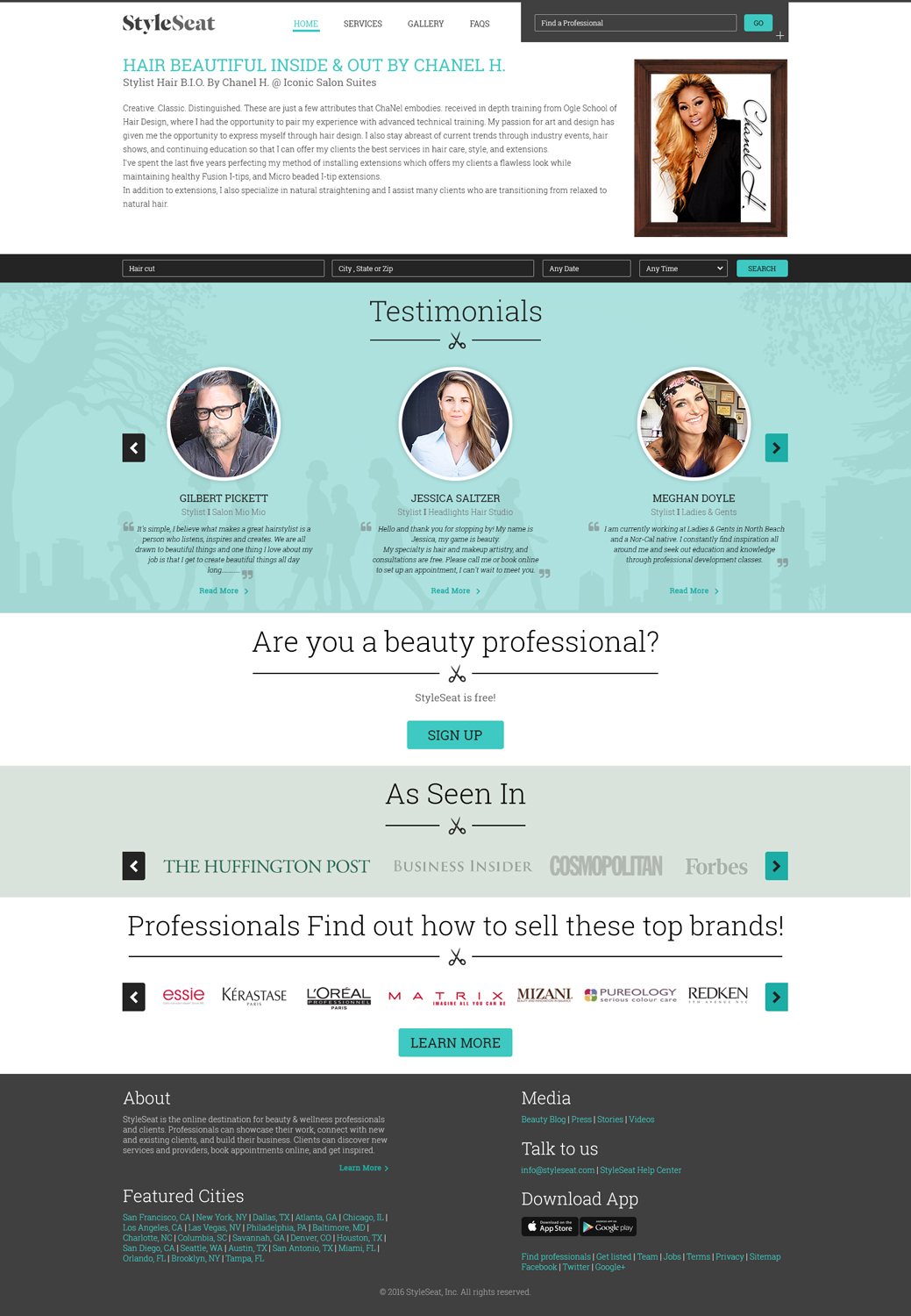 Elegant Playful Hair And Beauty Web Design For Stylist Will Ross