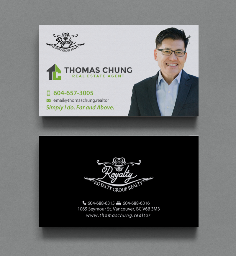 Upmarket Elegant Real Estate Agent Business Card Design For A Company By Chandrayaan Creative Design 9871607