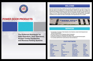 Diseño de Brochure por feline the cat para Power Door Products | Diseño #2190294