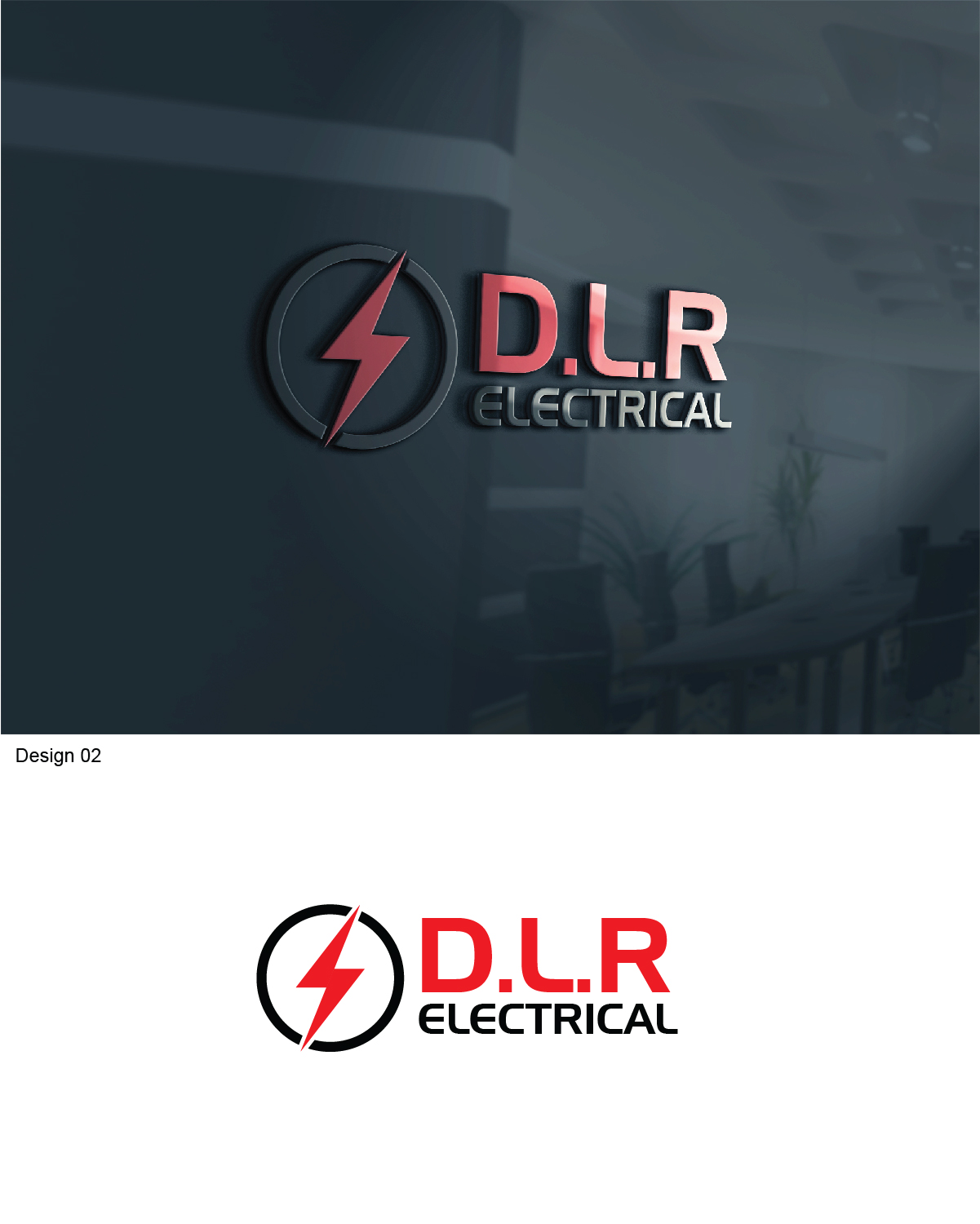 Logo Design by 3Guys for D.L.R Electrical | Design #9875416