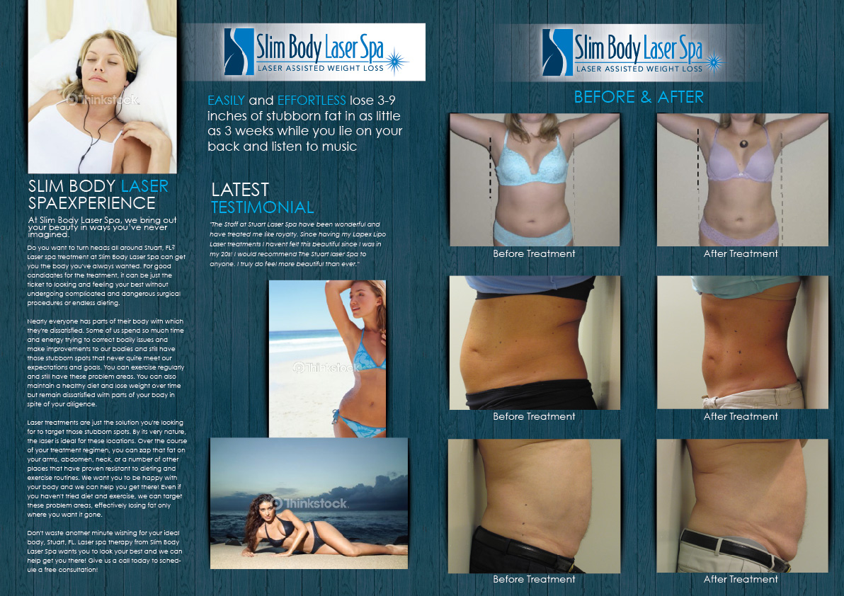 Brochure Design by ganz abecia for Slim body Laser spa  | Design #440591