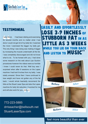 Brochure Design by pb for Slim body Laser spa  | Design: #437354