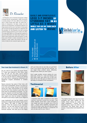 Brochure Design by pb for Slim body Laser spa  | Design: #445302