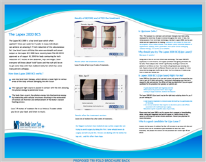 Brochure Design by CelestialBeing for Slim body Laser spa  | Design: #444201