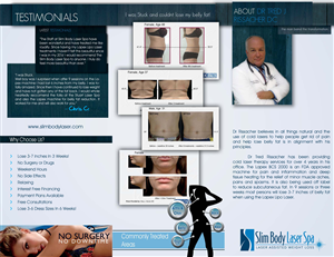 Brochure Design by Heather Crayons for Slim body Laser spa  | Design: #440824