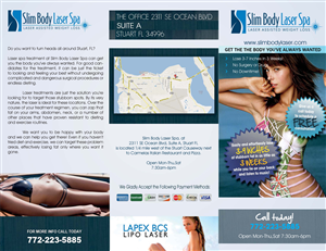 Brochure Design by Heather Crayons for Slim body Laser spa  | Design #441787