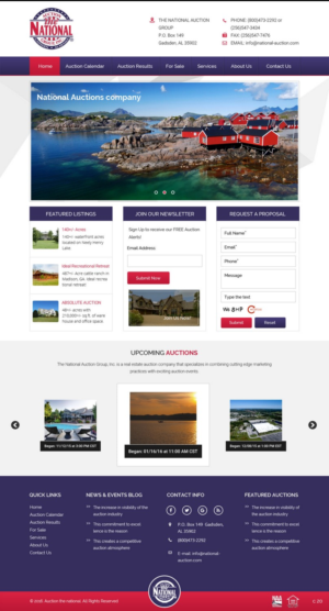 Web Design by pb for AuctionServices.com, Inc. | Design: #9874319