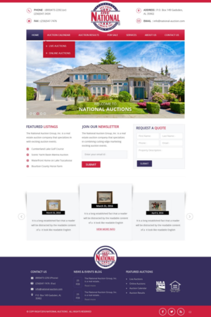 Web Design by pb for AuctionServices.com, Inc. | Design: #9874320