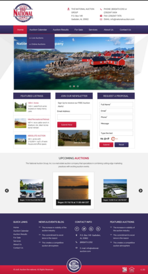 Web Design by pb for AuctionServices.com, Inc. | Design: #9874322