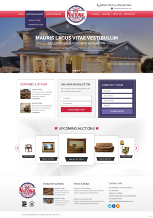 Web Design by pb for AuctionServices.com, Inc. | Design: #9874325