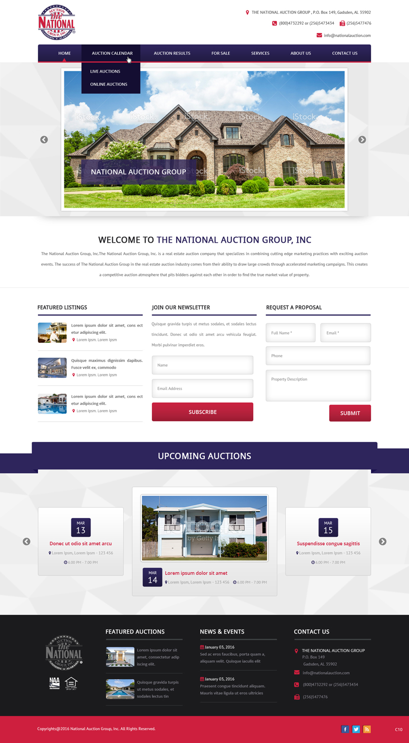 Web Design by pb for AuctionServices.com, Inc. | Design #9879229