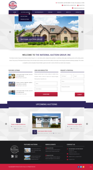 Web Design by pb for AuctionServices.com, Inc. | Design: #9879229