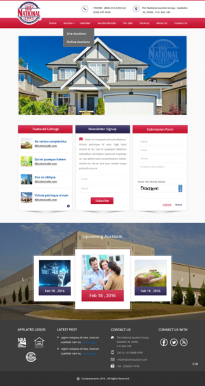 Web Design by pb for AuctionServices.com, Inc. | Design: #9879231