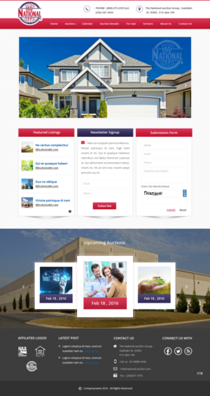 Web Design by pb for AuctionServices.com, Inc. | Design: #9879233
