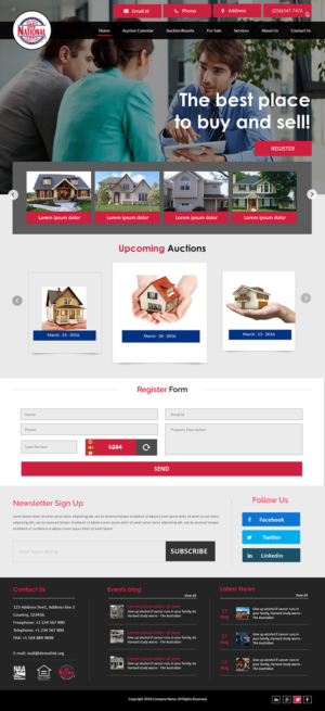 Web Design by Creations Box 2015 for AuctionServices.com, Inc. | Design: #9883880