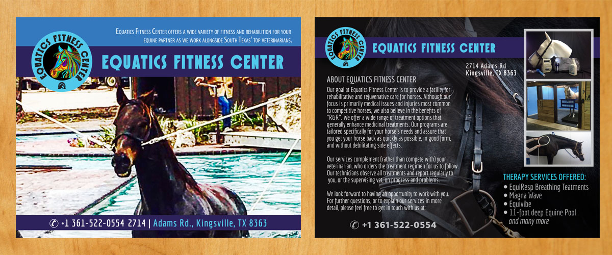 Postcard Design by Venus L. Penaflor for Fithorse by Equatics Fitness Center | Design: #10033040