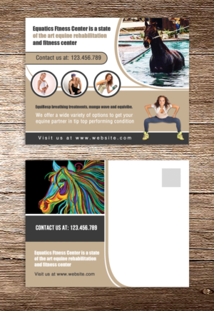 Postcard Design by debdesign for Fithorse by Equatics Fitness Center | Design: #9935933