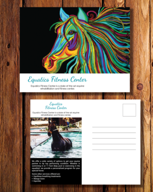 Postcard Design by mehandzic.j for Fithorse by Equatics Fitness Center | Design: #9993188